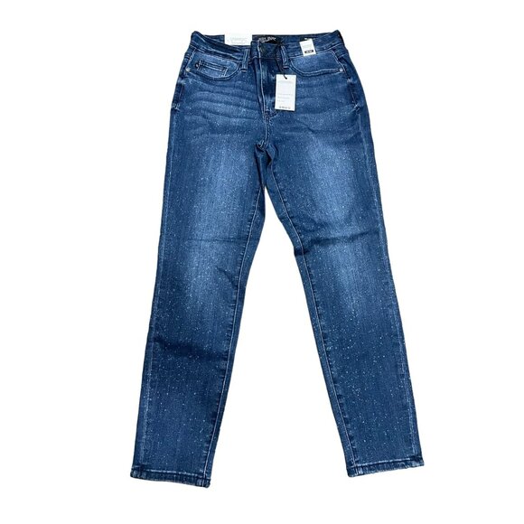 Judy Blue Starry Night‎ Mineral Wash Relaxed Fit Jeans - Picture 1 of 6